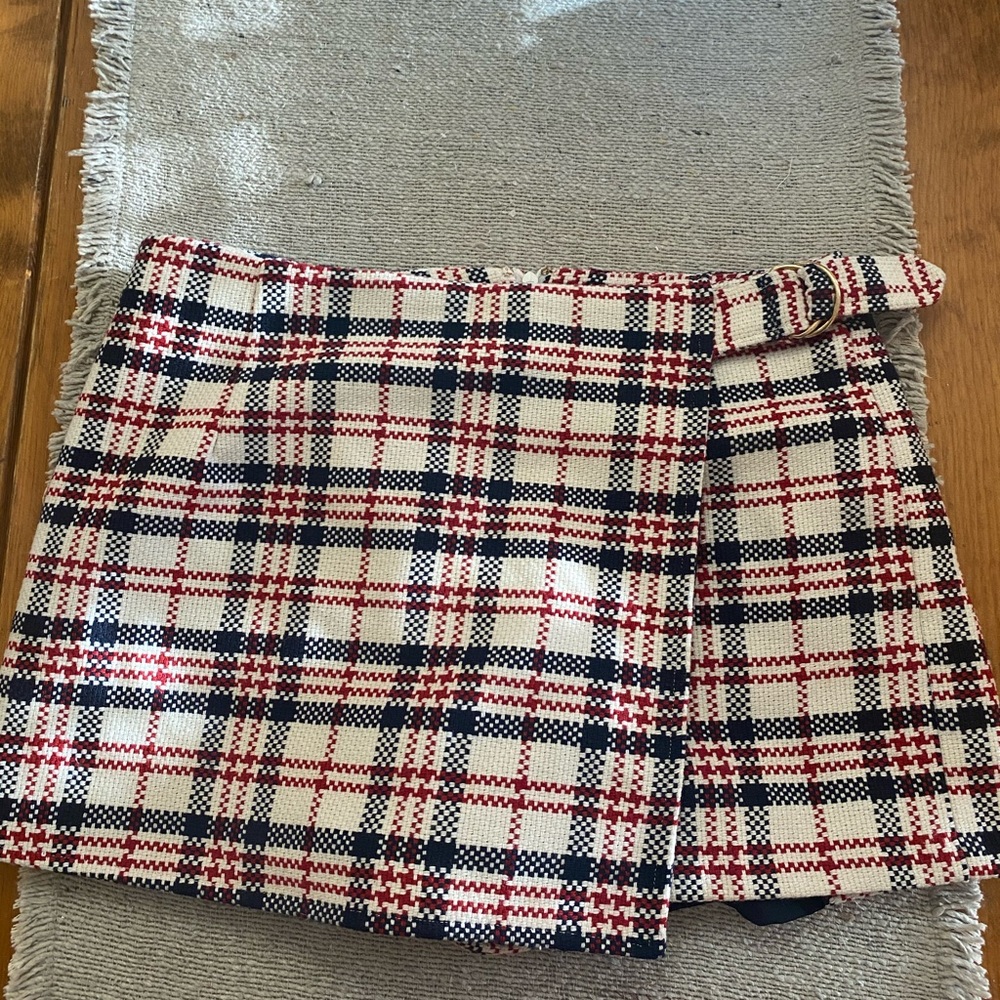 Plaid skort